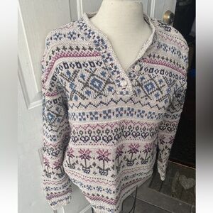 Northern Reflections Multicolor Knit Sweater sz medium EUC